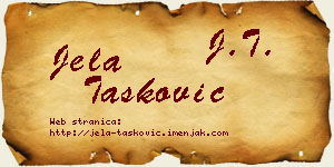Jela Tasković vizit kartica